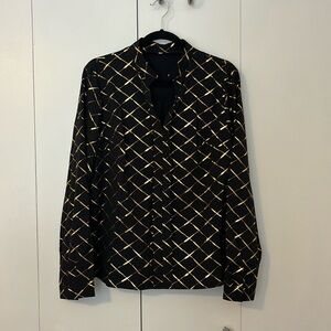 Black and gold blouse